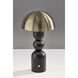 Connie 10.75 inch 2.00 watt Black and Antique Brass Cordless Table Lamp Portable Light