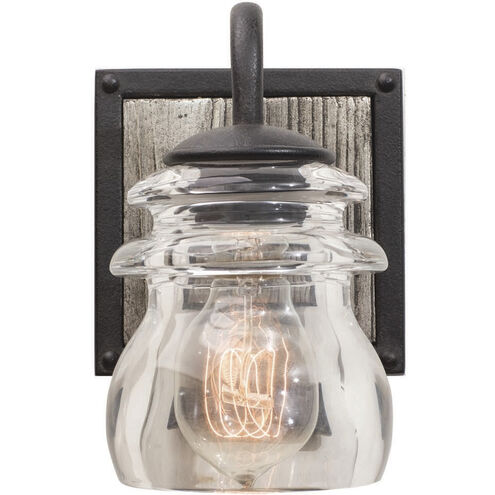 Bainbridge 1 Light 6 inch Black Iron Bath Vanity Wall Light