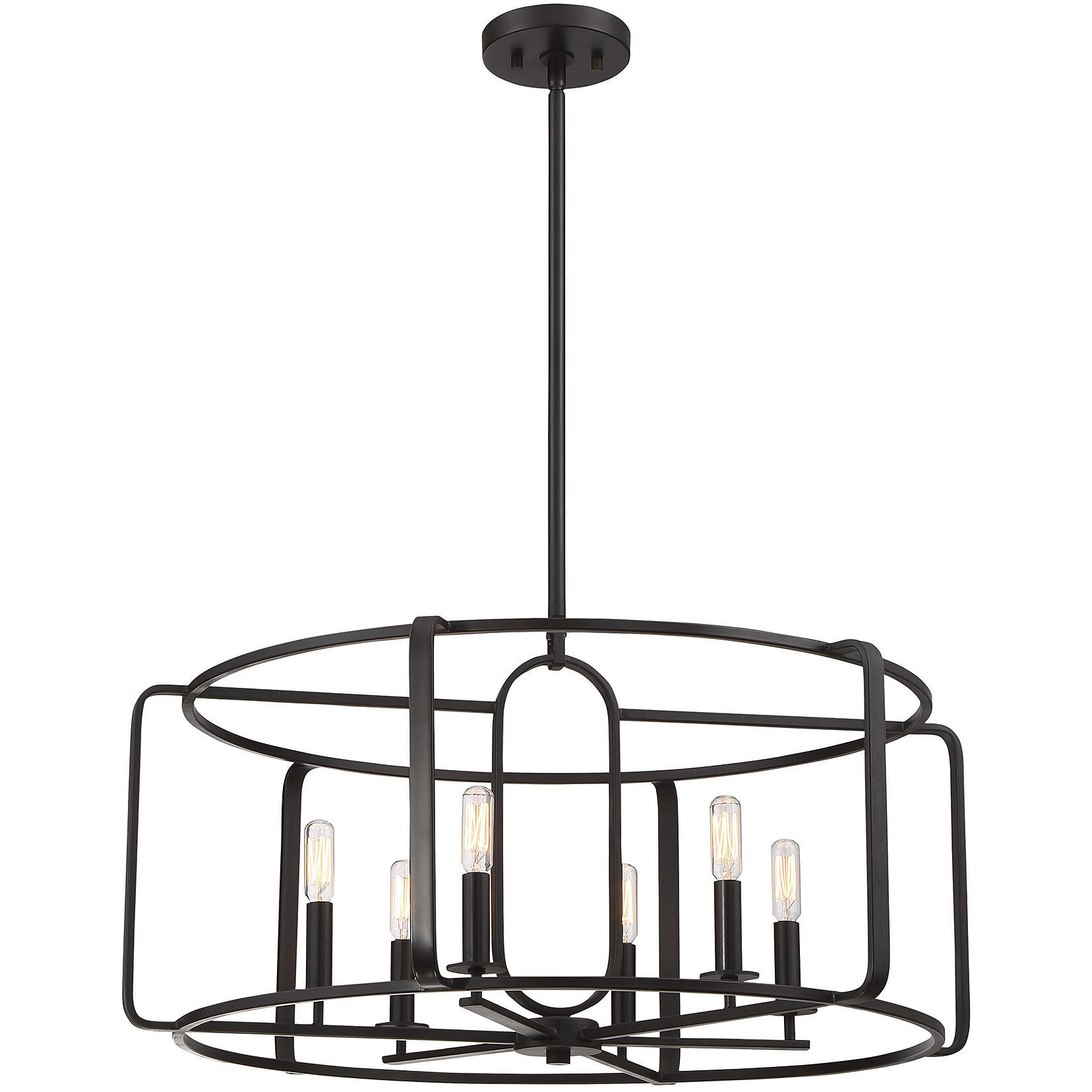 Santina 6 Light 28 inch English Bronze Chandelier Ceiling Light