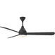 Streaming 60 inch Midnight Black Indoor/Outdoor Smart Ceiling Fan