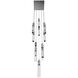 Original Glacier Avenue LED 20 inch Polished Chrome Multi Port Pendant Ceiling Light in Bubbled