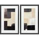 Neutral Shapes Black and Beige and Neutral Framed Art, Propac