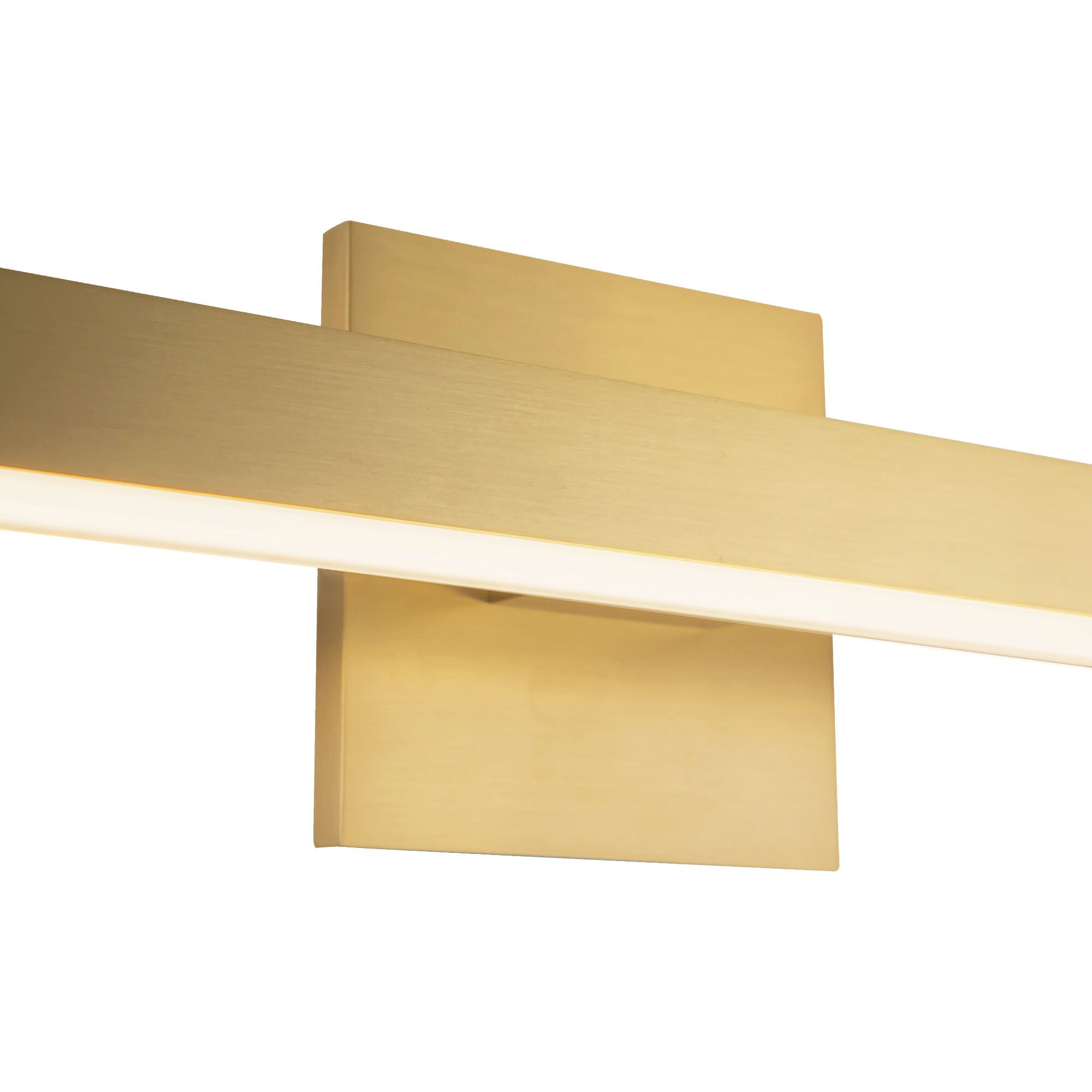 Vega Vanity Light Wall Light in Brushed Gold