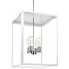 Flare 4 Light 16 inch White Chandelier Ceiling Light