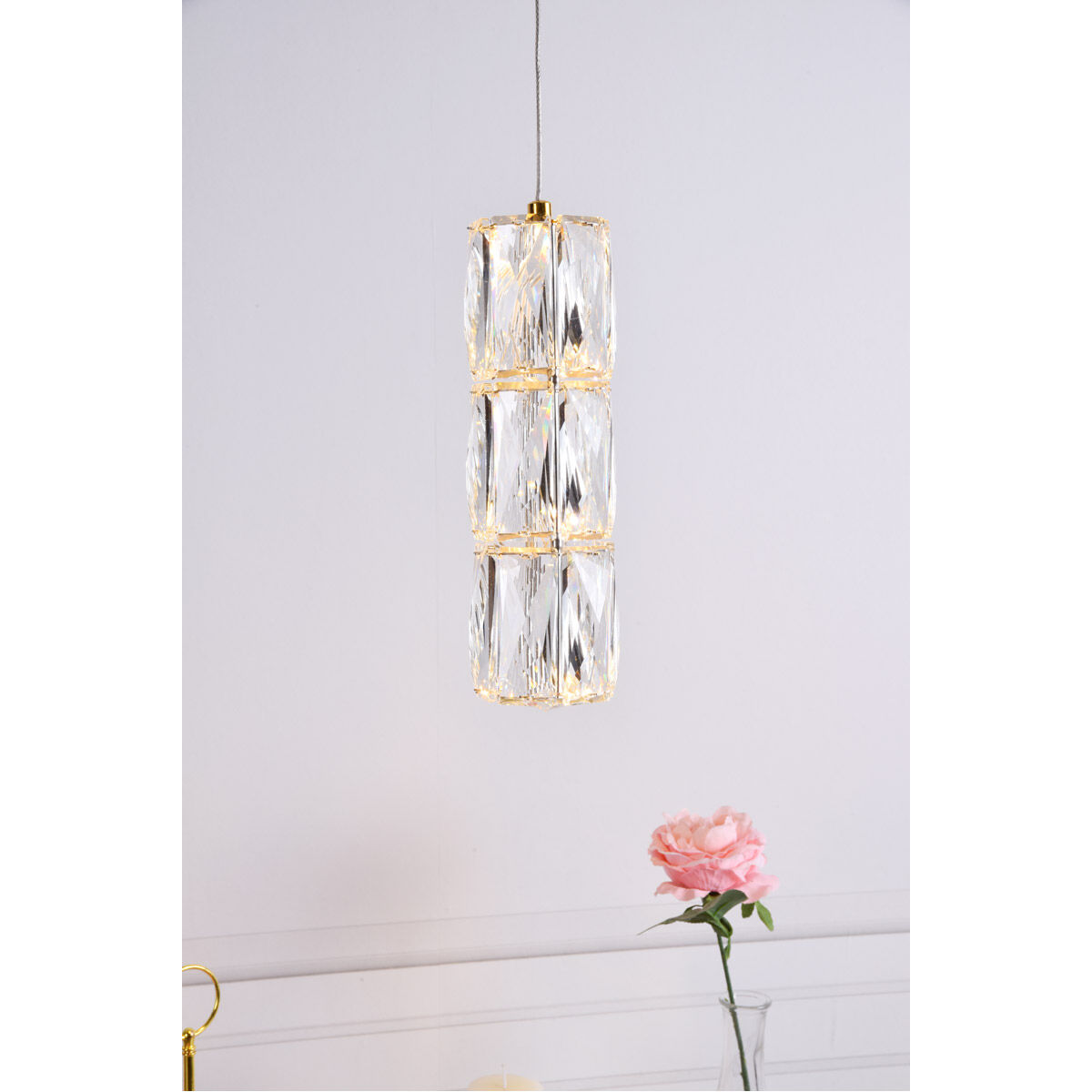 Polaris LED 6 inch Gold Pendant Ceiling Light