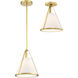 Fulton 1 Light 9.25 inch Antique Gold Mini Pendant Ceiling Light