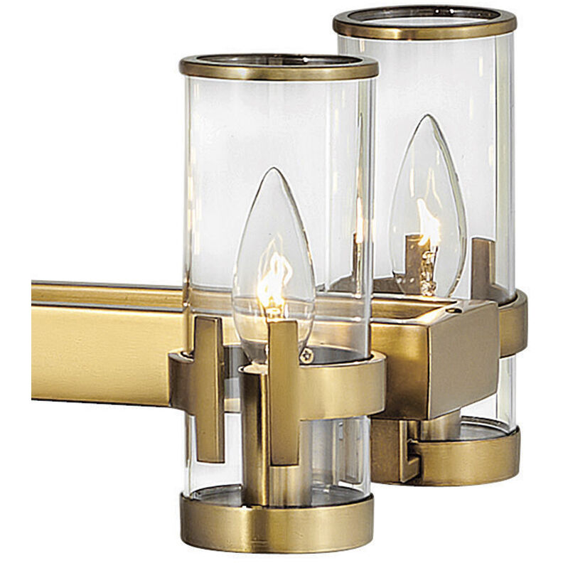 Reeve 12 Light 46 inch Heritage Brass Indoor Linear Chandelier Ceiling Light