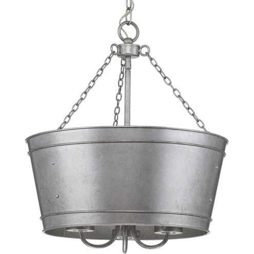 Galveston 3 Light Galvanized Pendant Ceiling Light