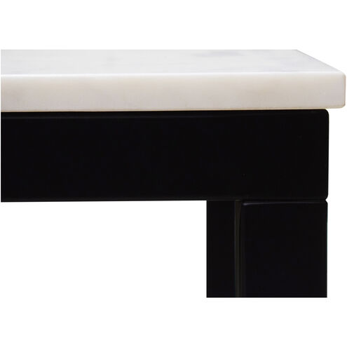 Parson 34 X 20 inch White Marble Desk, Mini