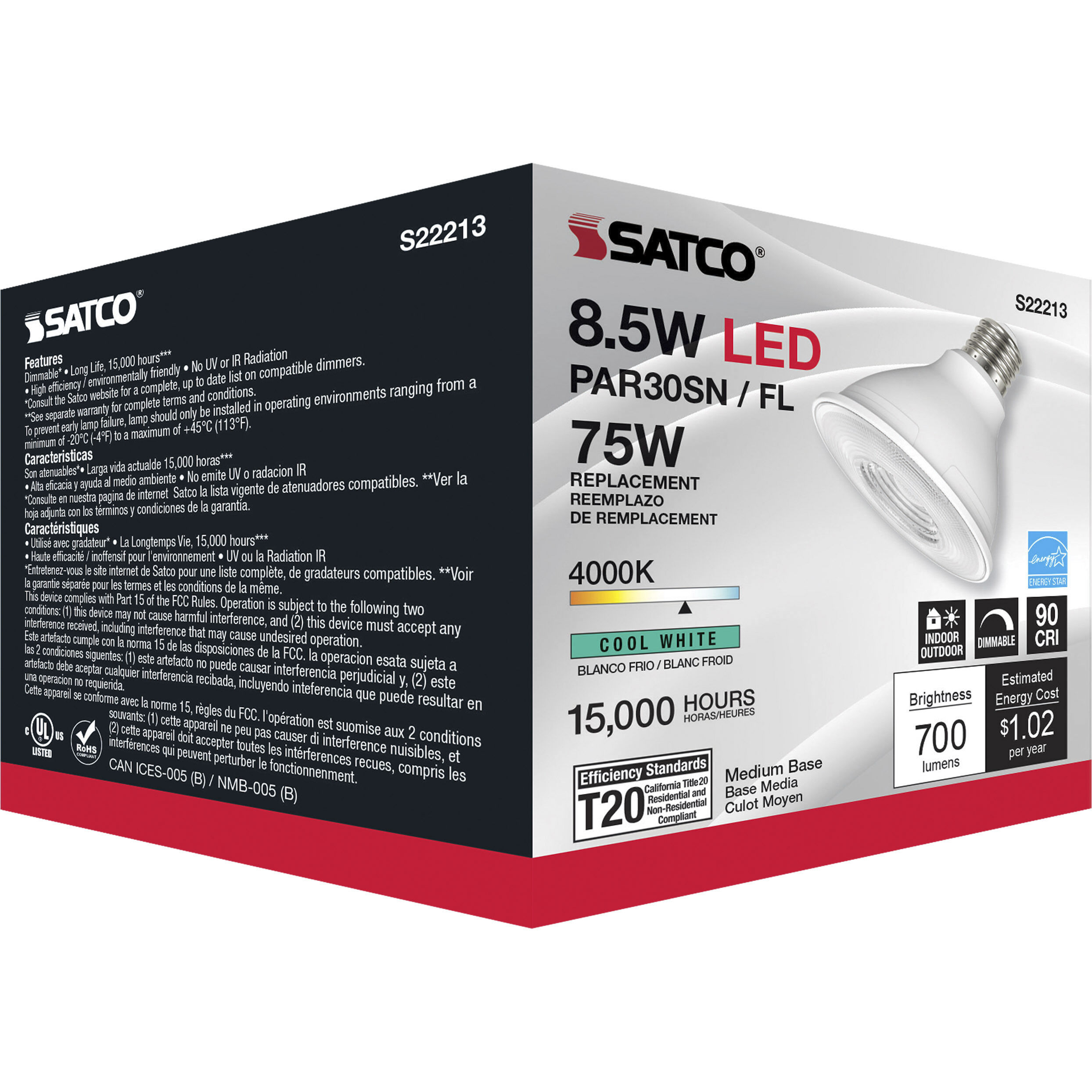 Lumos LED LED PAR Medium 8.50 watt Light Bulbs