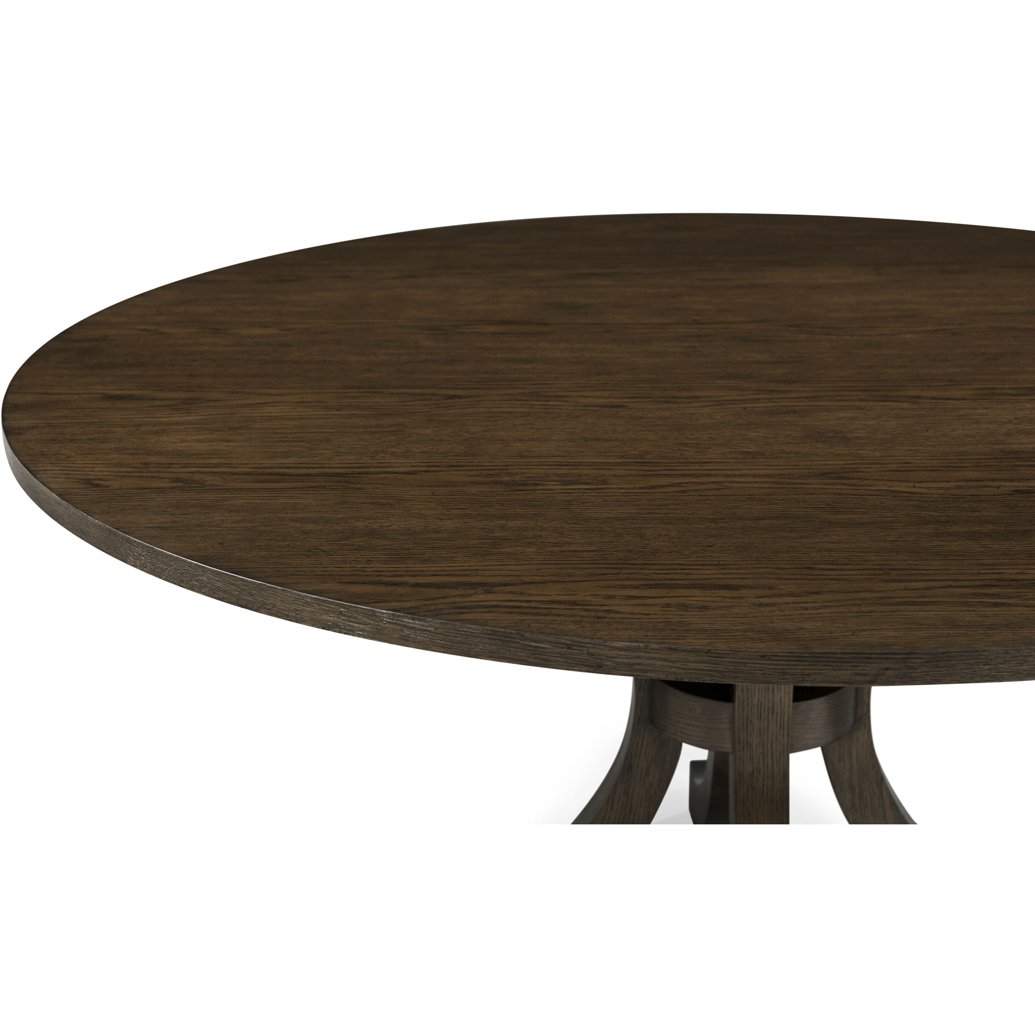 Surrey 60 X 60 inch Brownstone Round Dining Table, Wooden