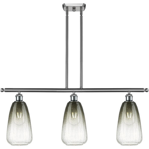 Ballston Brookhaven Almond Island Light Ceiling Light in Brushed Satin Nickel, Slate Glass