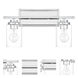 Clark 2 Light 17.38 inch Chrome Vanity Light Wall Light