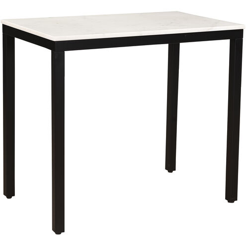 Parson 34 X 20 inch White Marble Desk, Mini