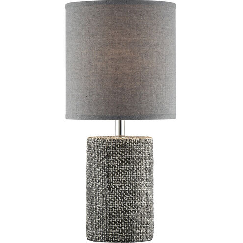 Dustin 18 inch 60.00 watt Grey Table Lamp Portable Light
