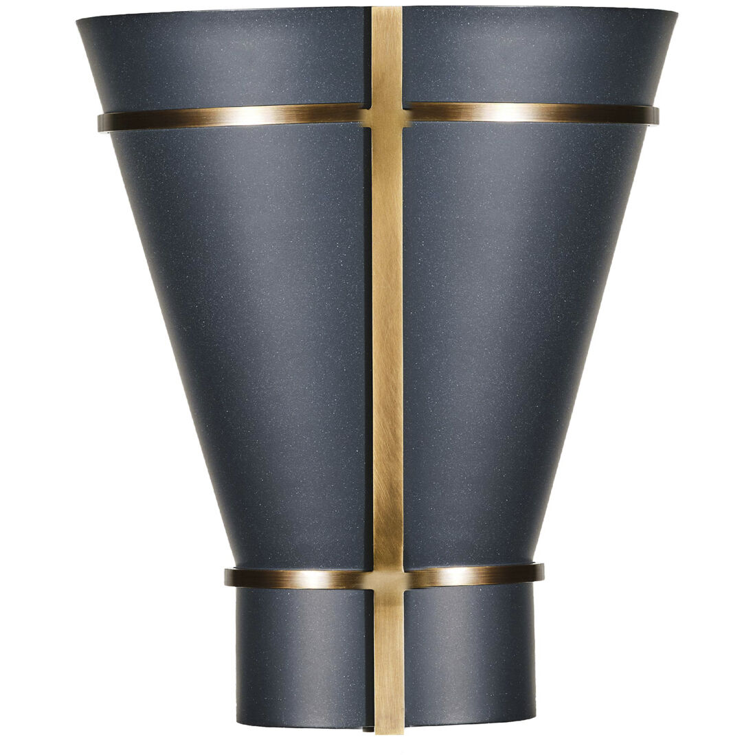 Brasserie 1 Light 12.5 inch Blackened Zinc and Heritage Bronze Wall Sconce Wall Light