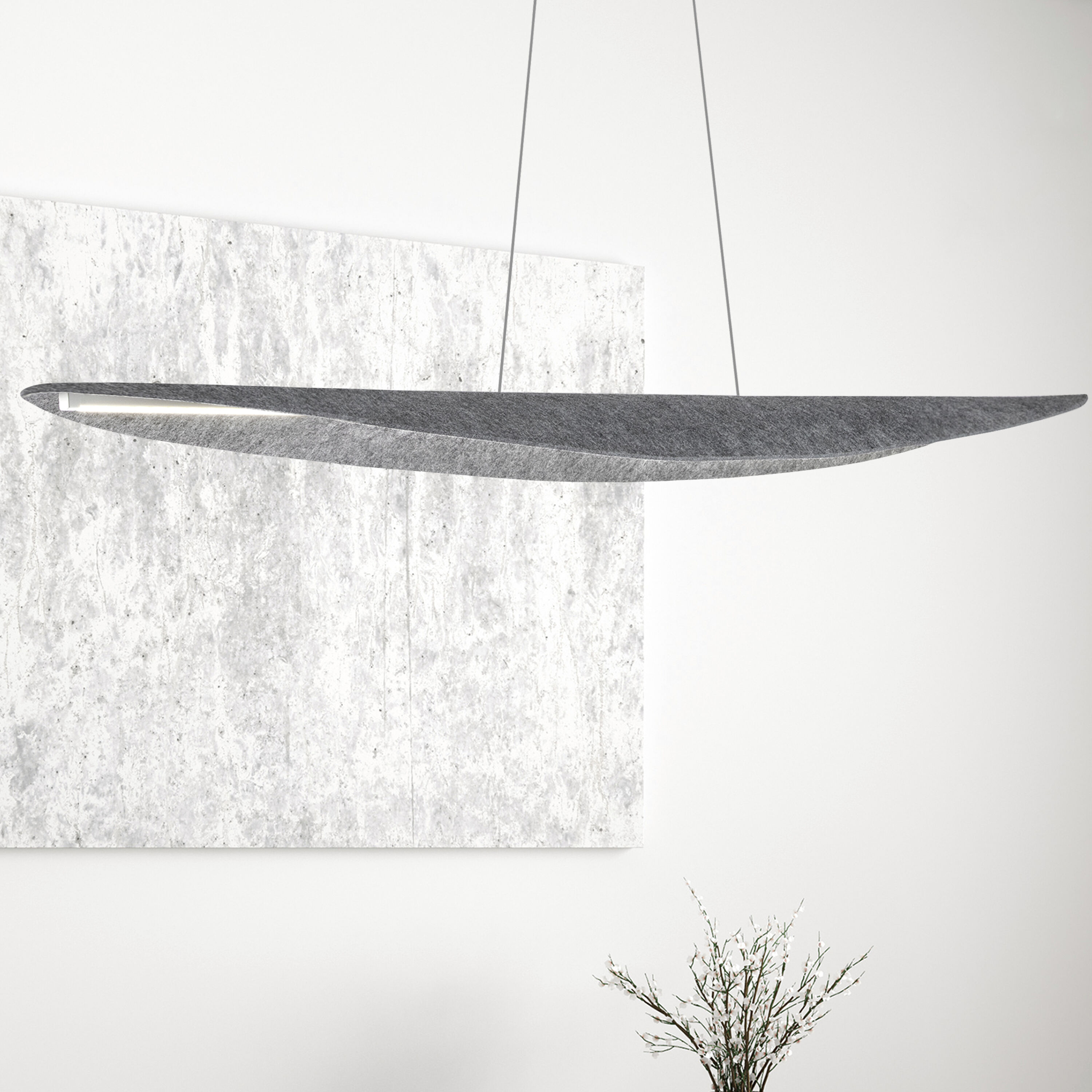 Pinkerton LED 51 inch Matte Black Horizontal Pendant Ceiling Light
