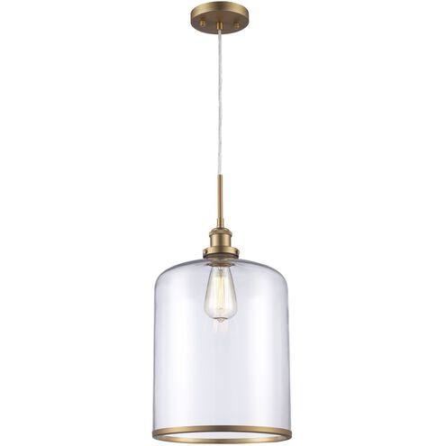 Dorina 1 Light 10 inch Antique Gold Jar Pendant Ceiling Light