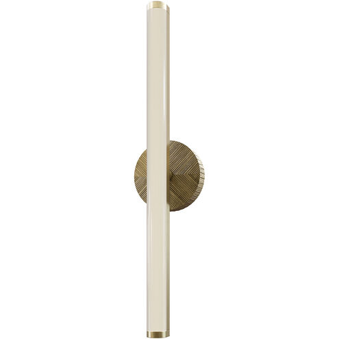 Kensington LED 34.44 inch Vintage Brass Bath Vanity Wall Light