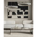 Pleiades LED 36 inch Contemporary Silver Leaf and Contemporary Silver Chandelier Ceiling Light