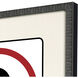 Figurative White and Black and Red Framed Art