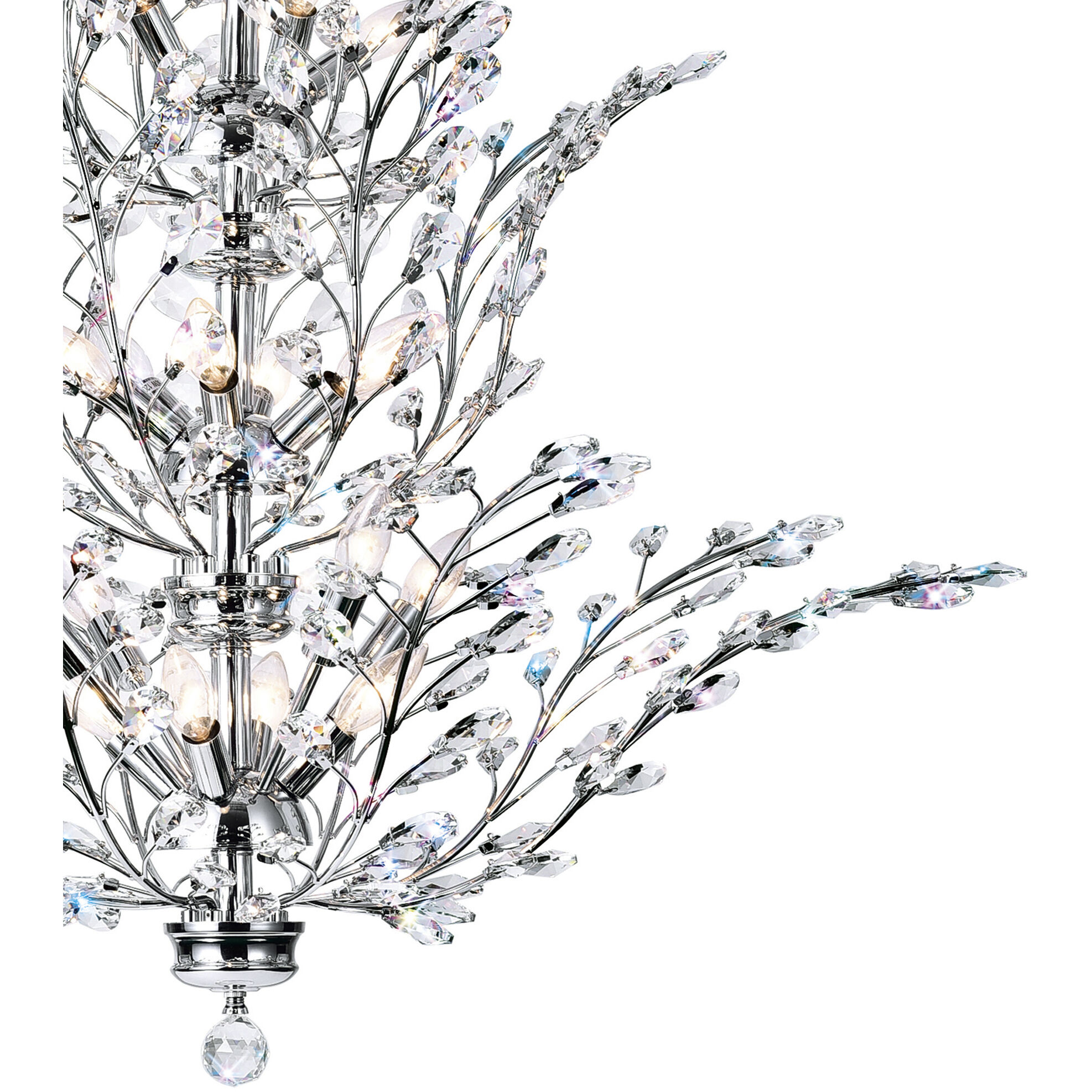 Ivy 18 Light 40 inch Chrome Chandelier Ceiling Light