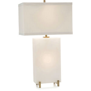 Leah 31 inch 60.00 watt Alabaster Table Lamp Portable Light
