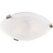 Oasis 2 Light 12 inch Brushed Nickel Semi-Flush Mount Ceiling Light