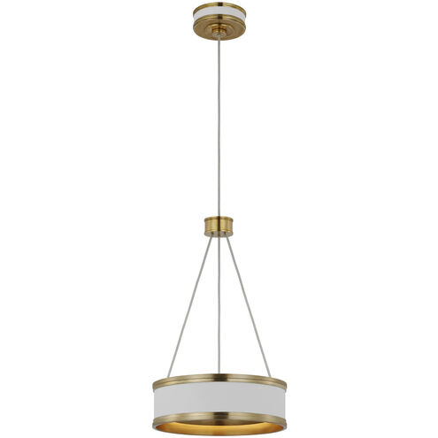 Chapman & Myers Connery LED 10 inch Matte White Ring Pendant Ceiling Light