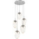 Meteo LED LED Classic Silver Chandelier Ceiling Light, Round Multi-Pendant