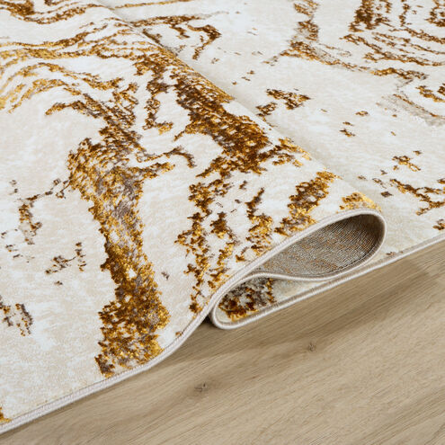 Sibel 130 X 94 inch Gold Rug in 8 x 11