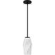 Fogel 1 Light 5 inch Matte Black Mini Pendant Ceiling Light, Small