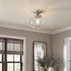 Avery 1 Light 10 inch Brushed Nickel Semi Flush Light Ceiling Light