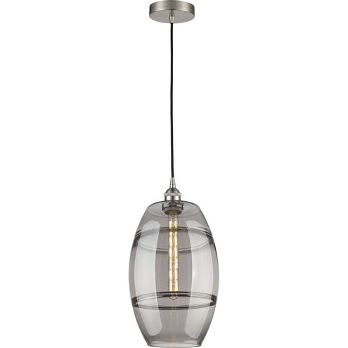 Edison Vaz 1 Light 10 inch Brushed Satin Nickel Cord Hung Mini Pendant Ceiling Light