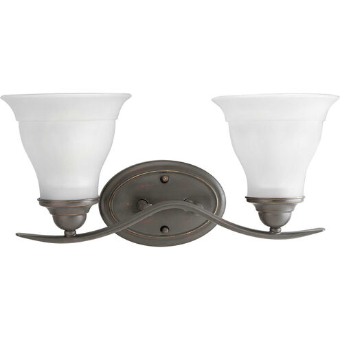 Trinity 2 Light 17.25 inch Antique Bronze Bath Vanity Wall Light