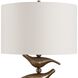 Sing Song 29.75 inch 150 watt Golden Bronze and Clear Crystal Table Lamp Portable Light