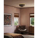 Overland 3 Light 18.13 inch Urban Bronze Flush Mount Ceiling Light