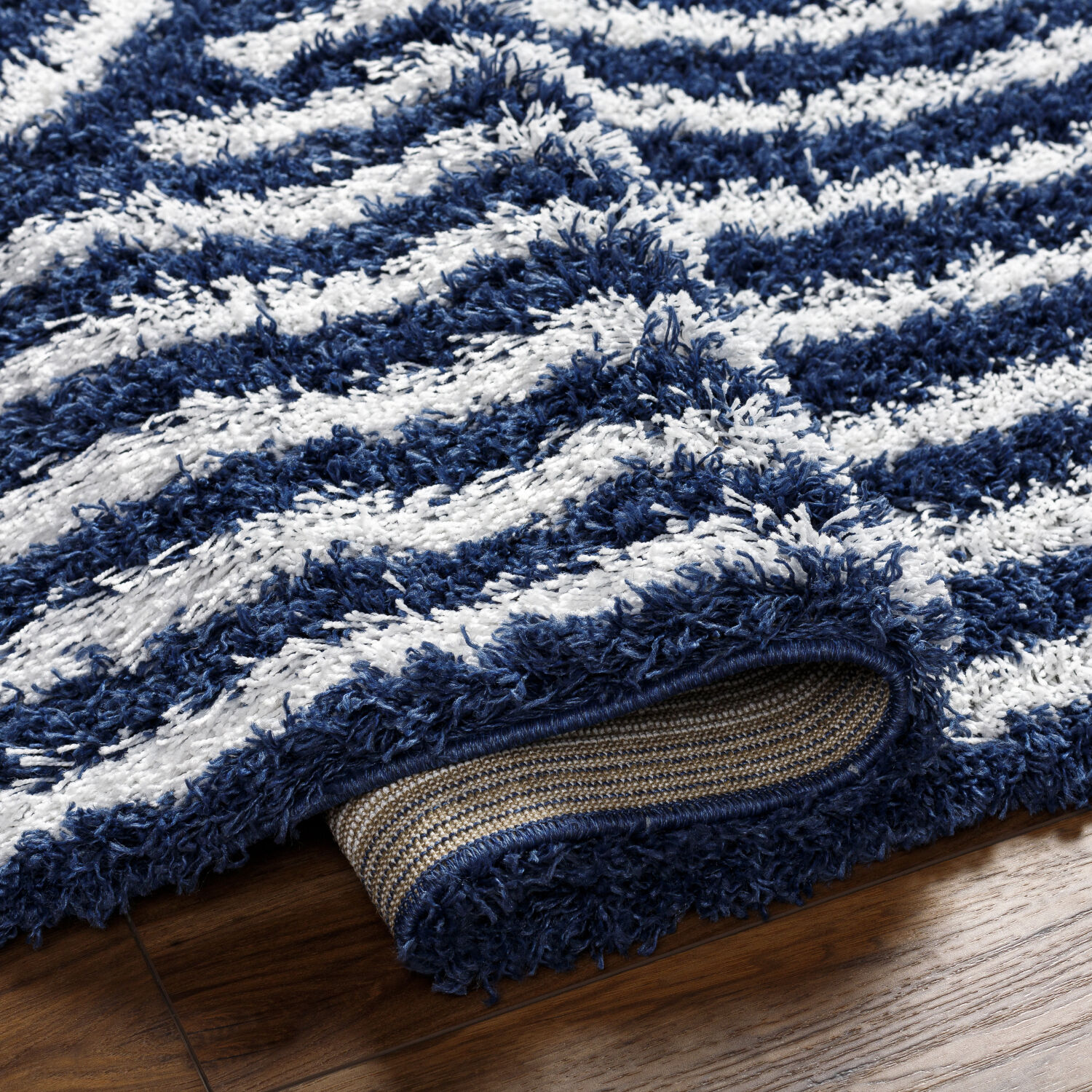 Urban Shag 114 X 79 inch Navy Rug, Rectangle