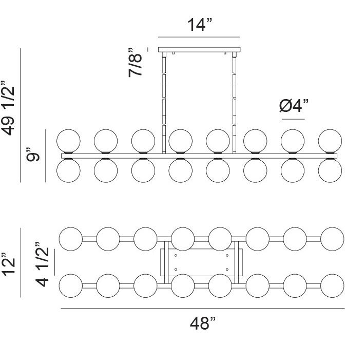 Nimbus 32 Light 12.00 inch Pendant