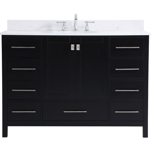 Irene 48 X 22 X 34 inch Black Vanity Sink Set