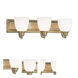 Springfield 3 Light 24 inch Antique Brass Bath Vanity Wall Light