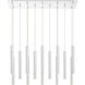Forest LED 9.75 inch Chrome Chandelier Ceiling Light in 37, Chrome Steel, 14