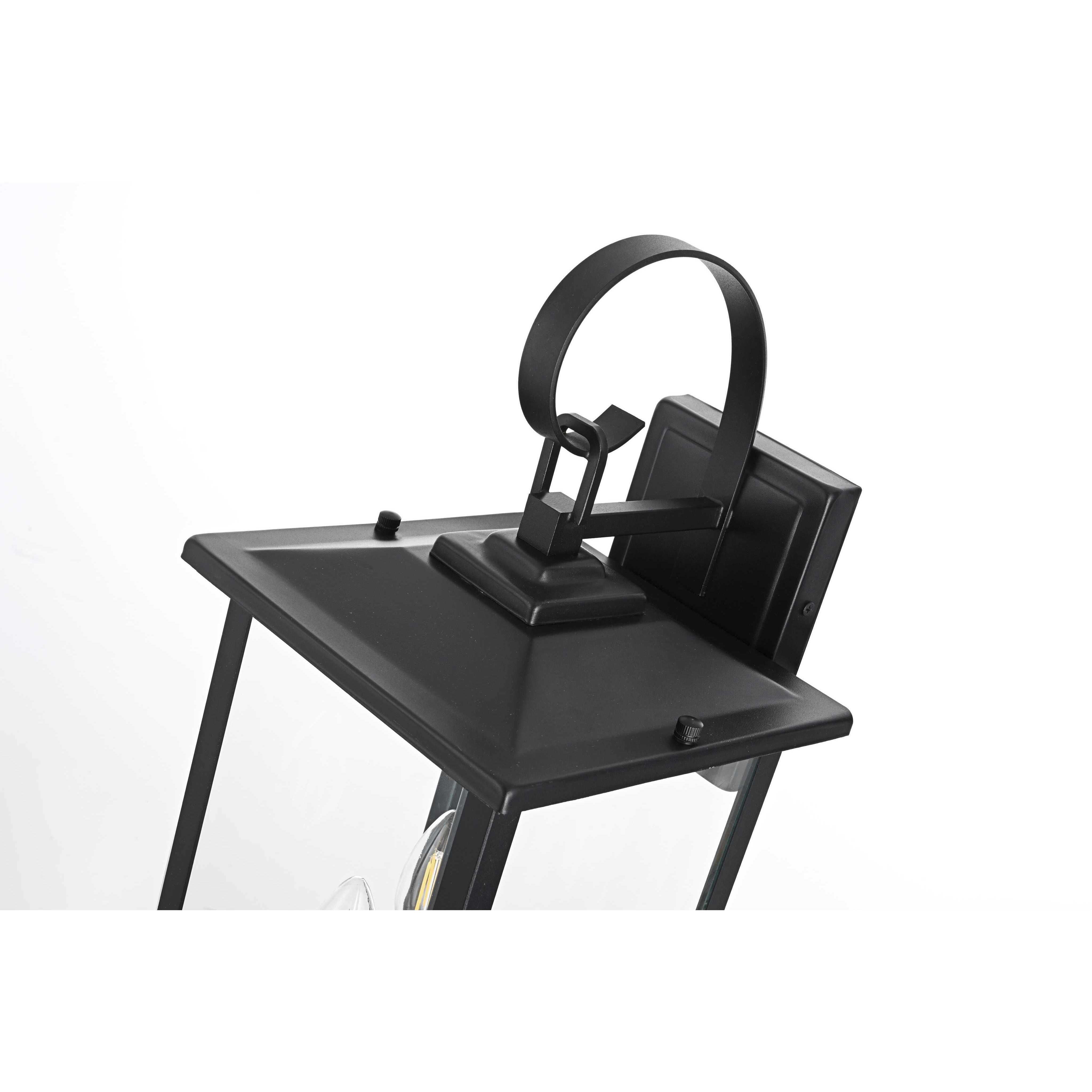 Carisle 3 Light 20 inch Black Outdoor Wall Sconce