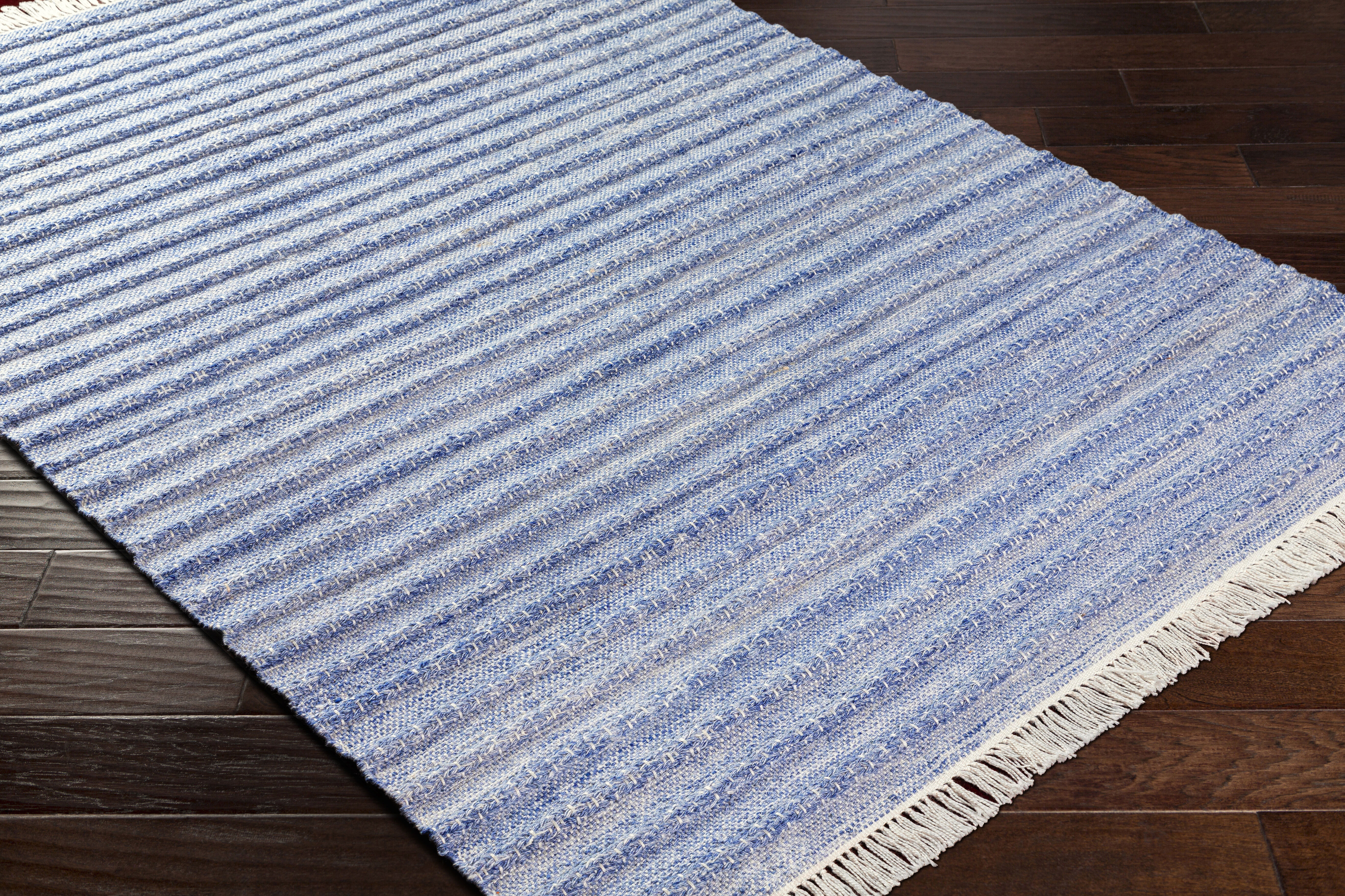 Azalea 120 X 96 inch Blue Rug, Rectangle