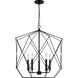 Zarra 5 Light 23 inch Midnight Black Indoor Pendant Lantern Ceiling Light