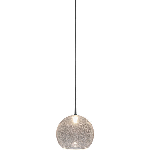 Bobo LED 6 inch Chrome Pendant Ceiling Light in Clear Glass