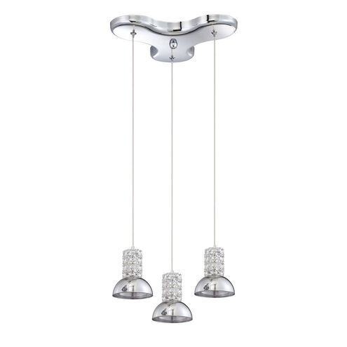 Millenium 3 Light 12.5 inch Chrome Pendant Ceiling Light