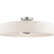 Venlo 4 Light 22 inch Brushed Nickel Semi Flush Ceiling Light