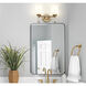 Henri Vanity Wall Light in Modern Gold