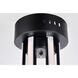Dahlia LED 26.6 inch Black Flush Mount Ceiling Light